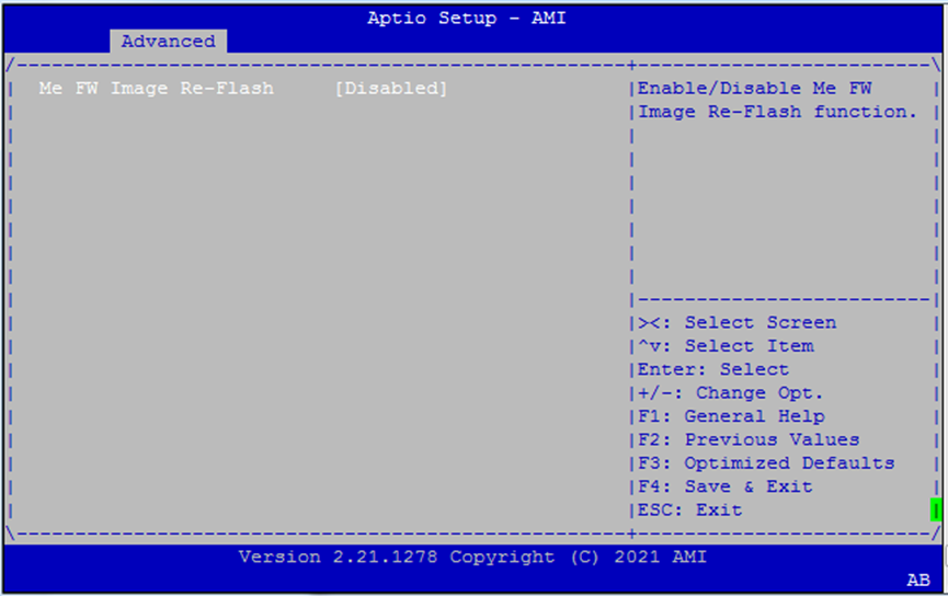 PCH-FW Config