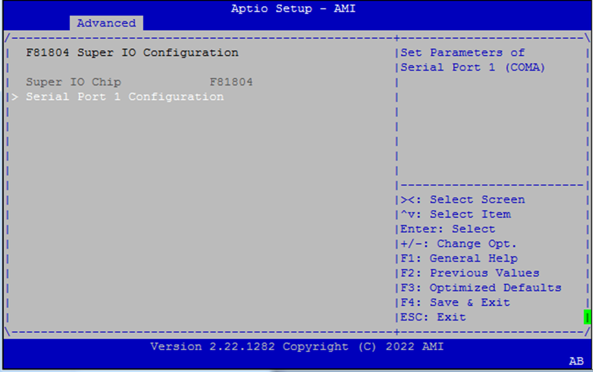 Super IO Settings