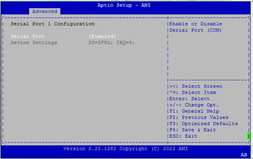 Super IO Settings