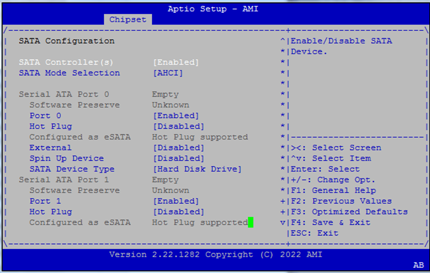 SATA Config