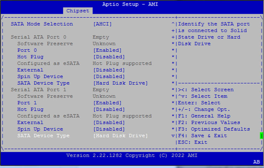 SATA Config