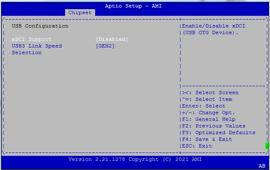 USB Link Config