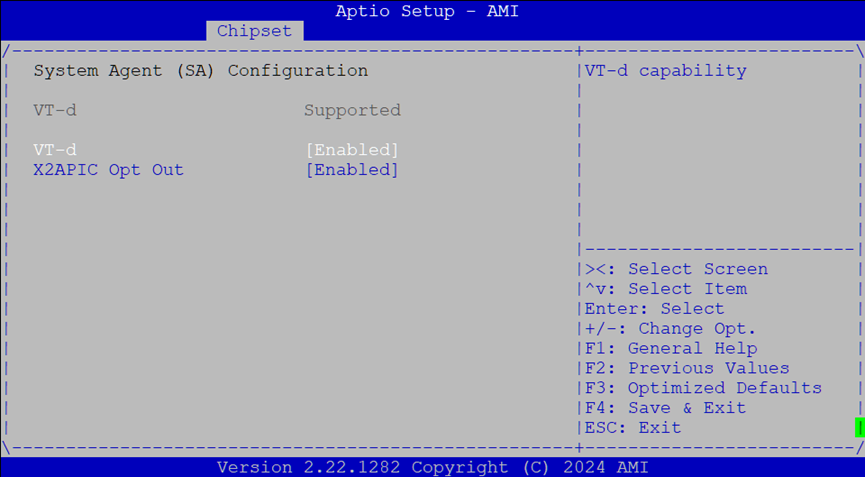 System Agent Config